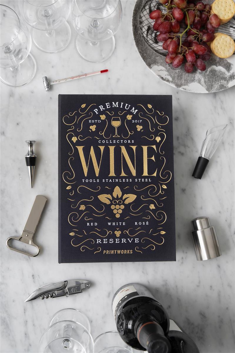 PRINTWORKS Küchenutensilien THE ESSENTIALS - WINE TOOLS LARGE bordo | 29,5x20x6,4cm