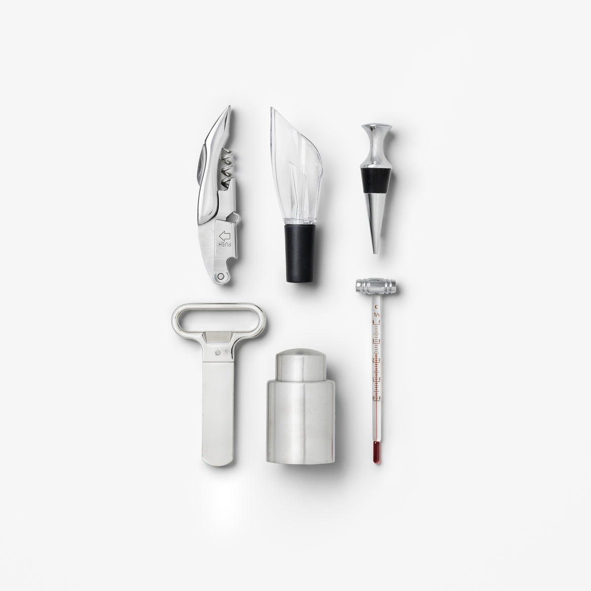 PRINTWORKS Küchenutensilien THE ESSENTIALS - WINE TOOLS LARGE bordo | 29,5x20x6,4cm