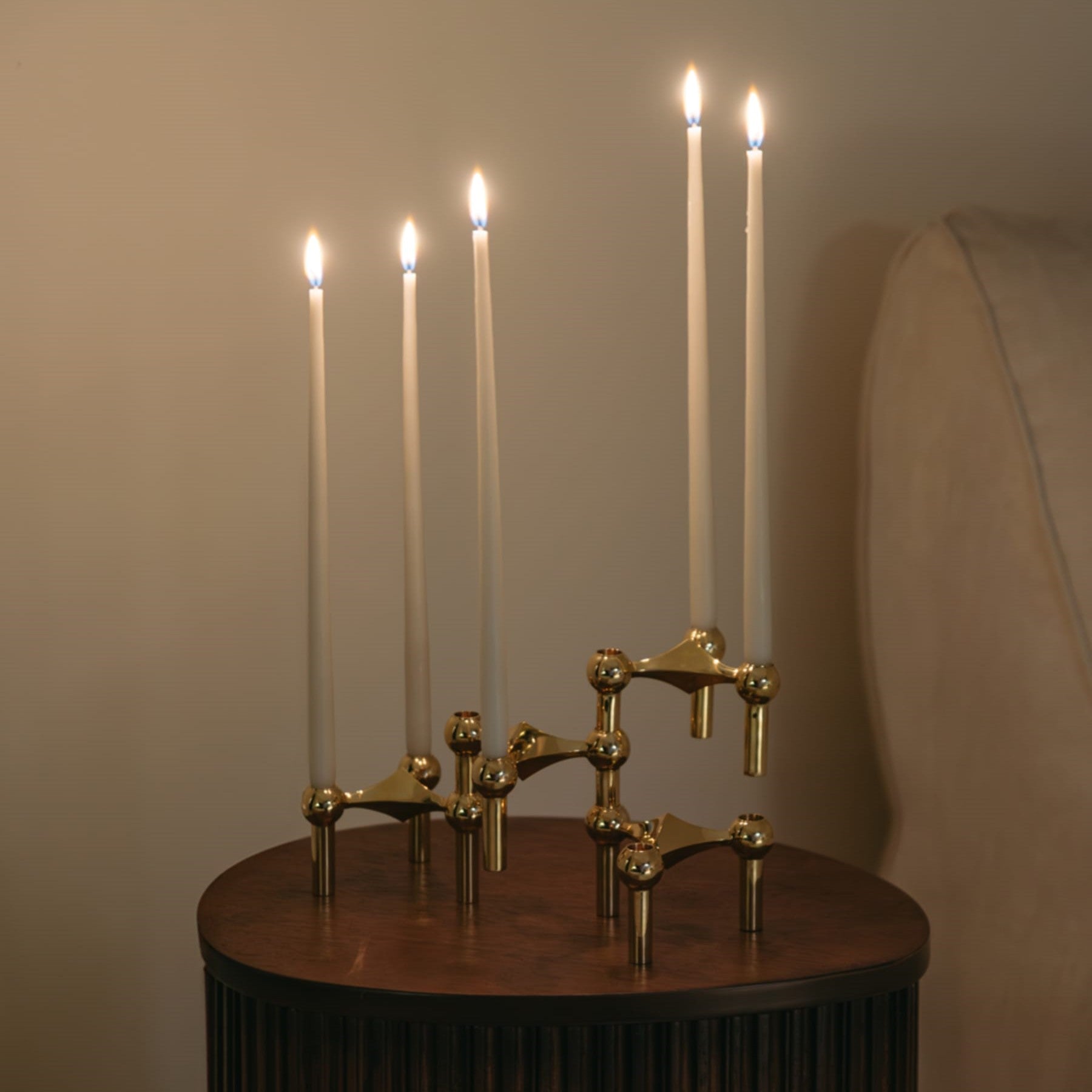 STOFF Nagel Taperkerzen von Ester&Erik Box mit 6 Stück off-white weiß