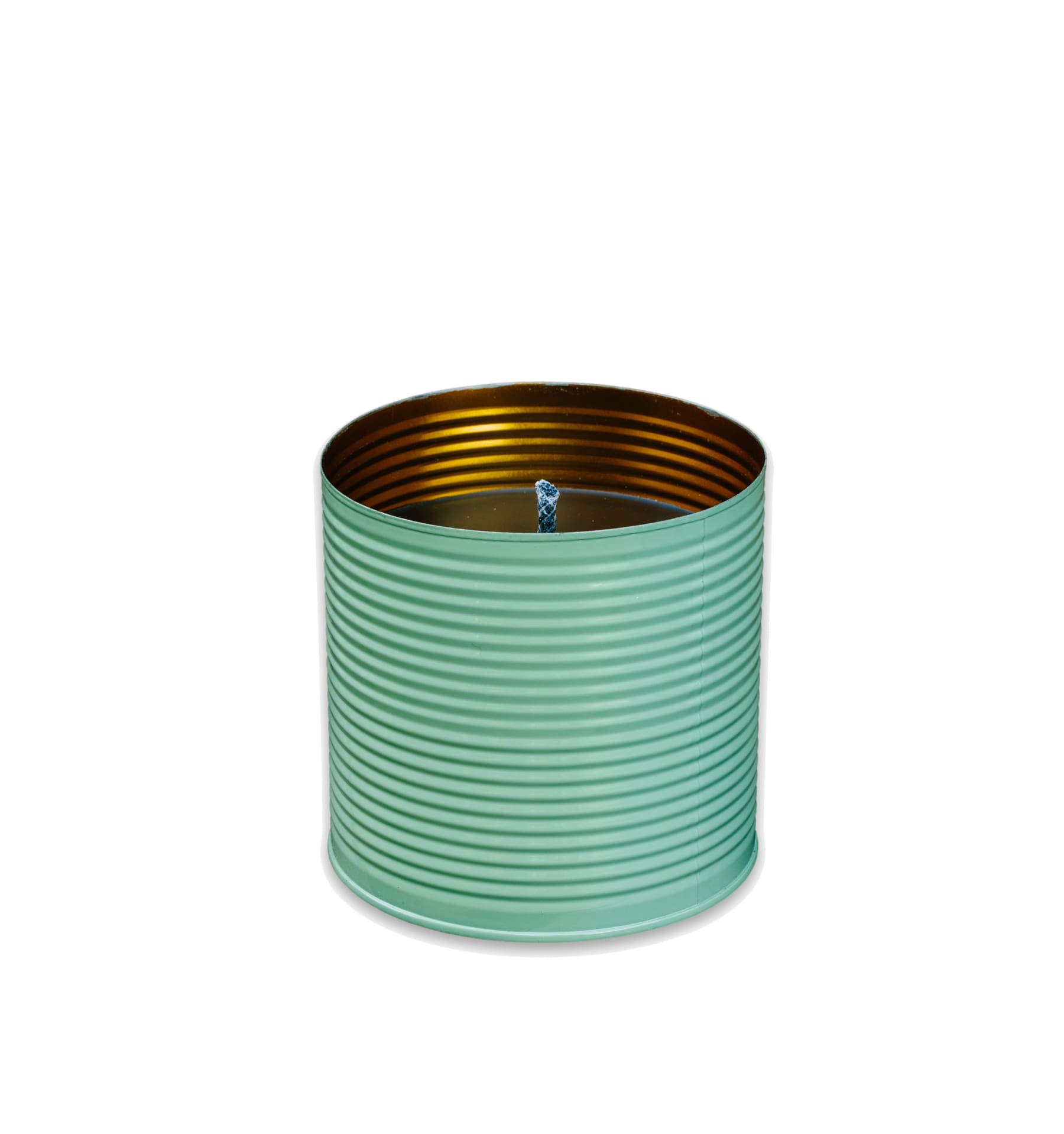 Living by Heart Outdoor Candle Kerze RESEDA GREEN glänzend  | Ø 10x15cm