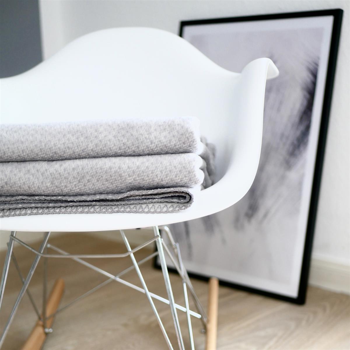RIEMA Kuscheldecke EMMA grau meliert | 150x200cm