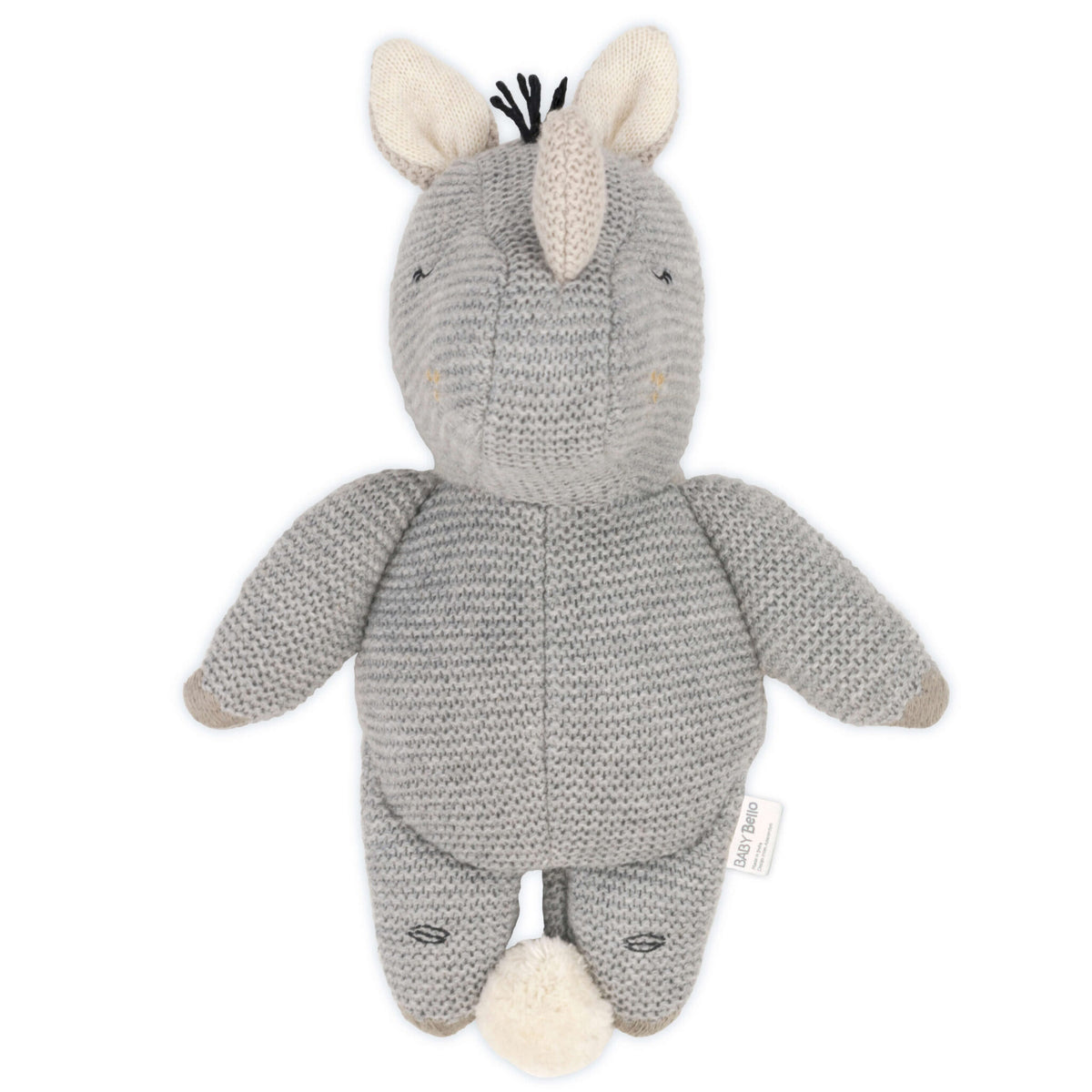 Baby Bello Kuscheltier RUBY THE RHINO grau | 7x14x18cm