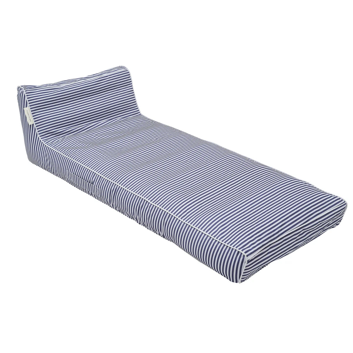 Sunnylife Pool & Outdoor Liege LE WEEKEND blau weiß gestreift | 180cm