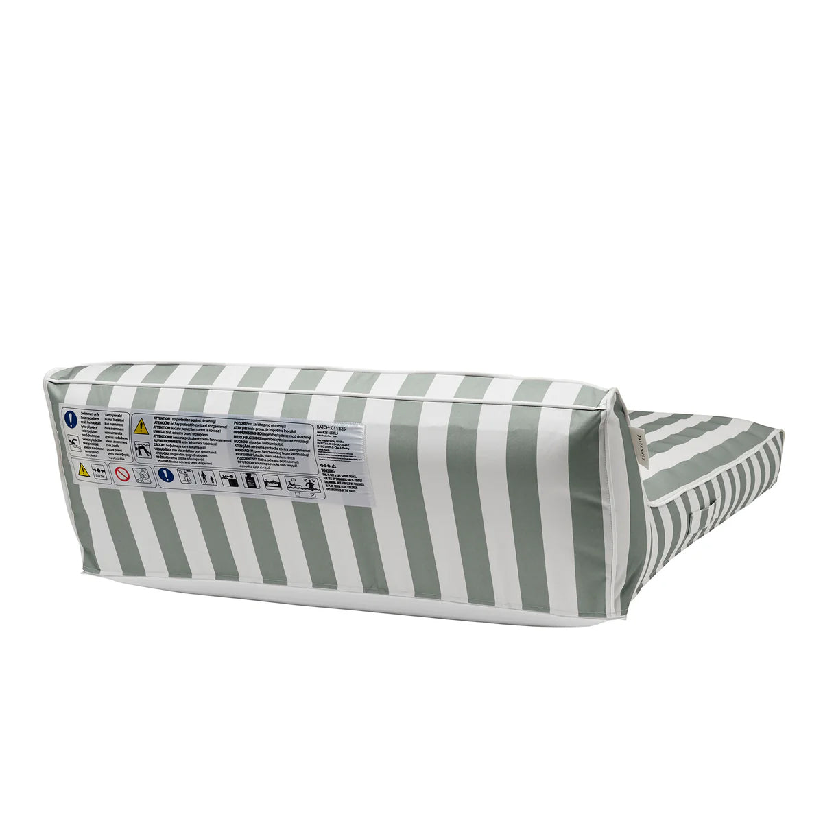 Sunnylife Pool & Outdoor Liege LUXE SEAGRASS salbei creme gestreift | 120x180cm