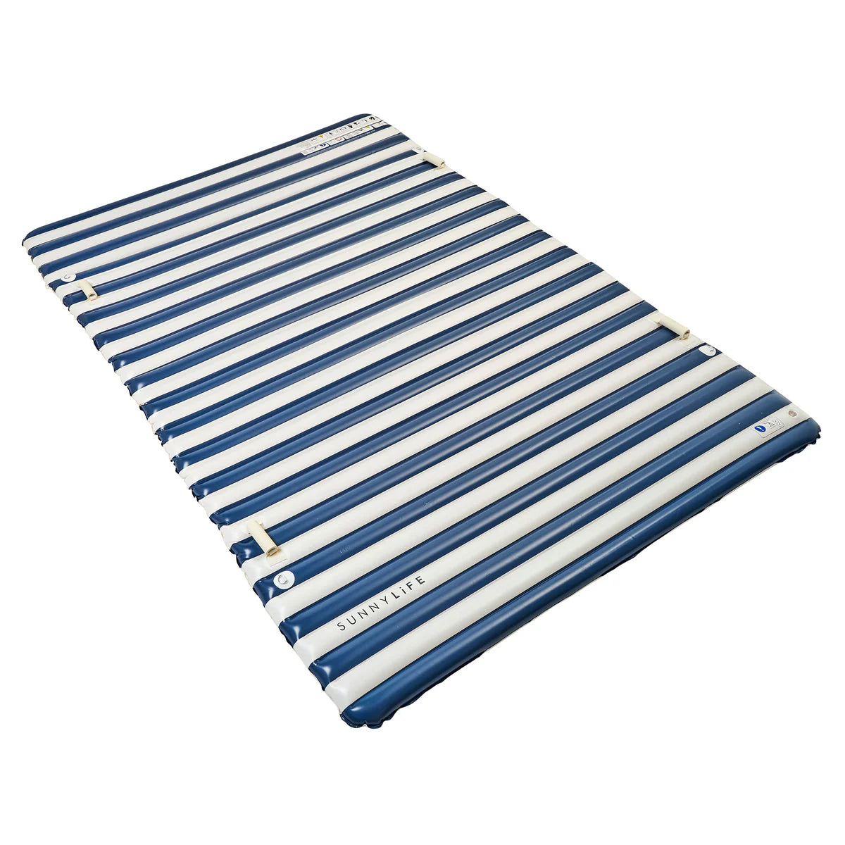 Sunnylife Luftmatratze PARTY PAD MARINE blau creme gestreift | 272x196x10cm