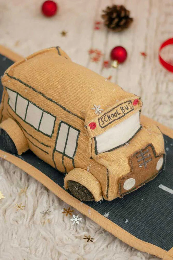 Lorena Canals Spielzeug Ride & Roll SCHOOL BUS | 24x24cm