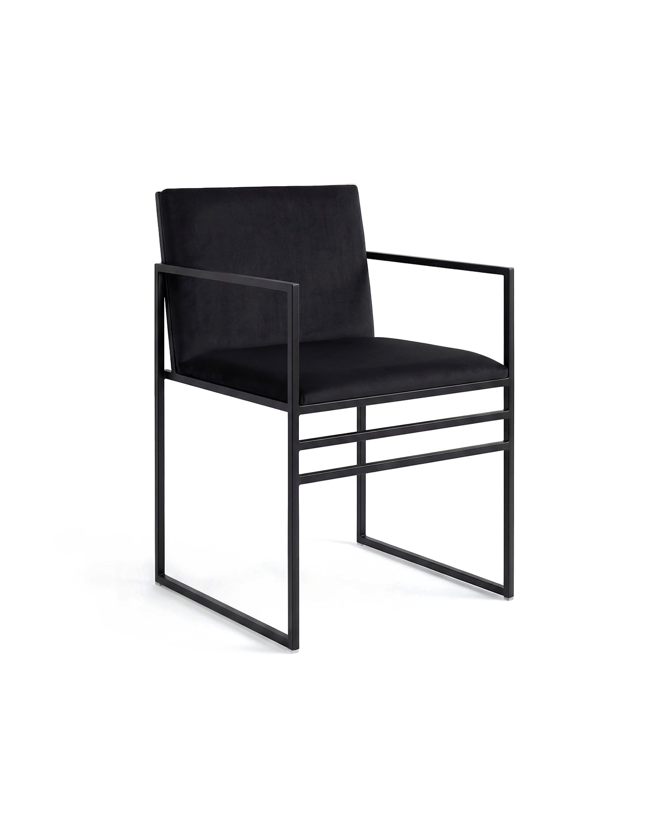 by Crea® Esszimmerstuhl SELLA Samt Jade Schwarz