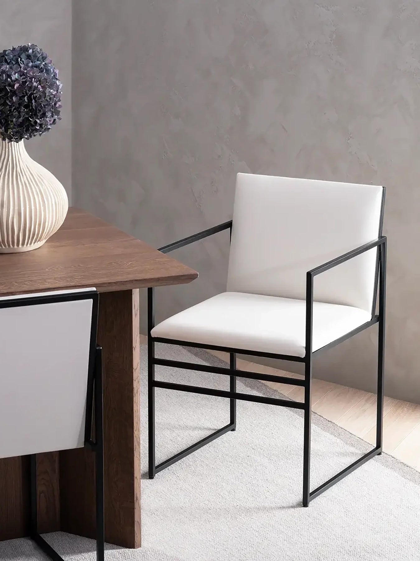 by Crea® Esszimmerstuhl SELLA Leder Ivory