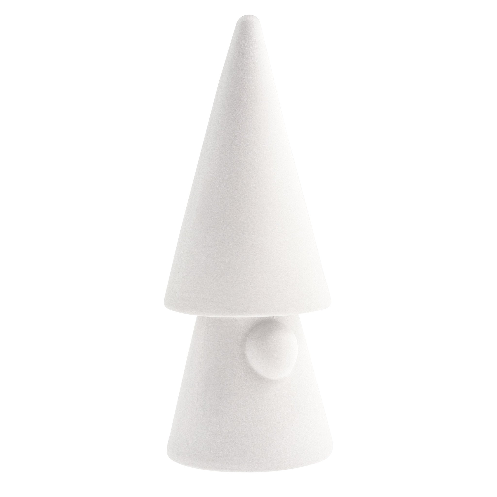 Storefactory Dekoobjekt Santa EVERT L Keramik weiß | Ø 6x15 cm - Sir Henrys