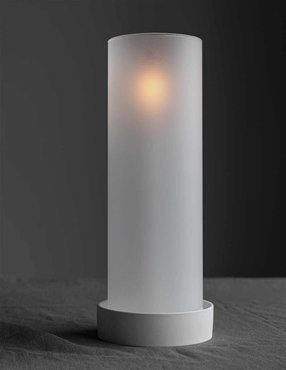 Storefactory Glaszylinder STORM gerade Milchglas | Ø 13x38 cm - Sir Henrys