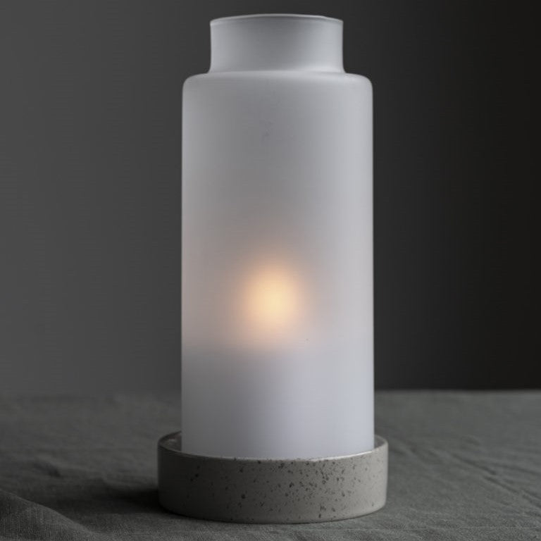 Storefactory Glaszylinder STORM Milchglas | Ø 13 cm