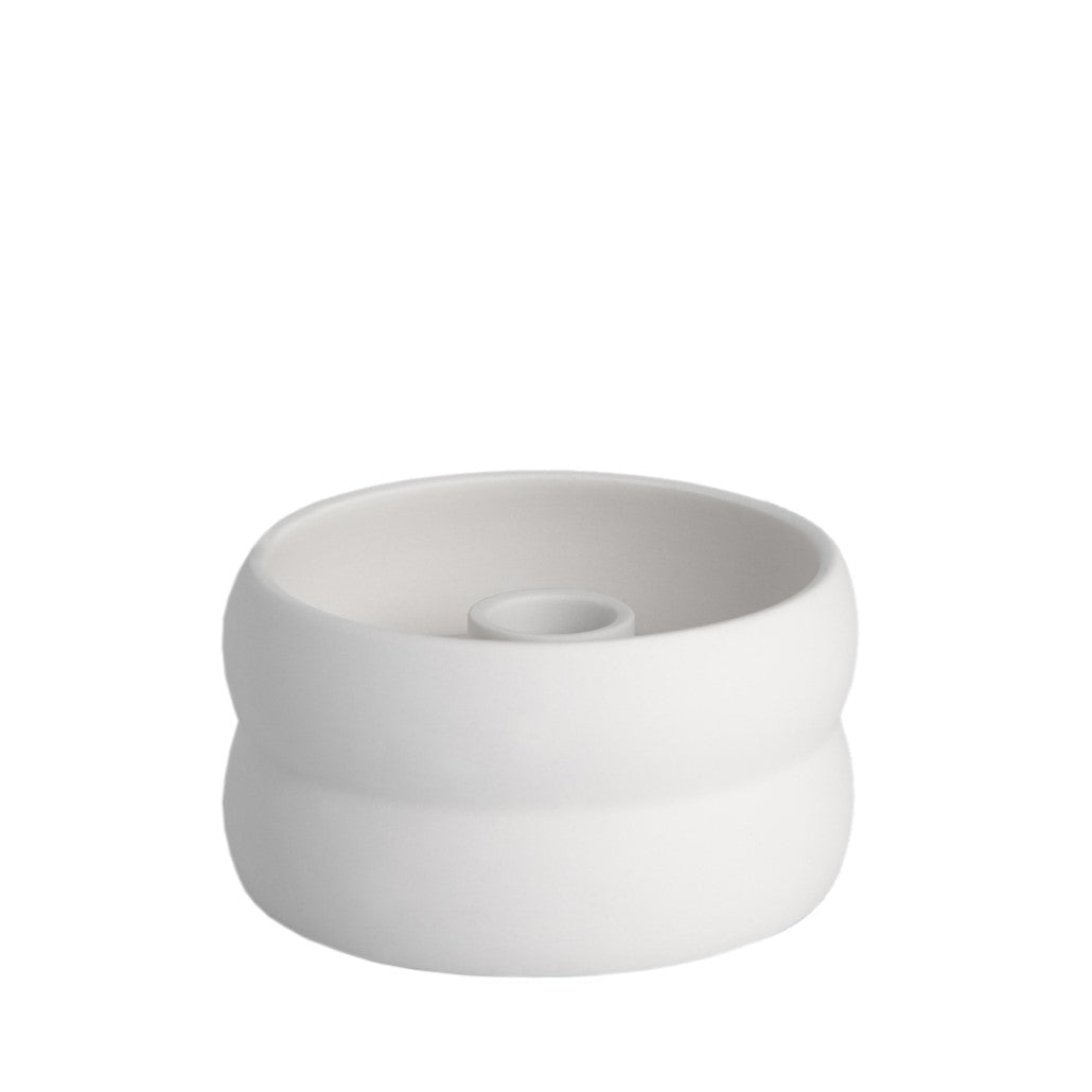 Storefactory Kerzenhalter BOLMEN MINI weiß | Ø11x6cm - Sir Henrys