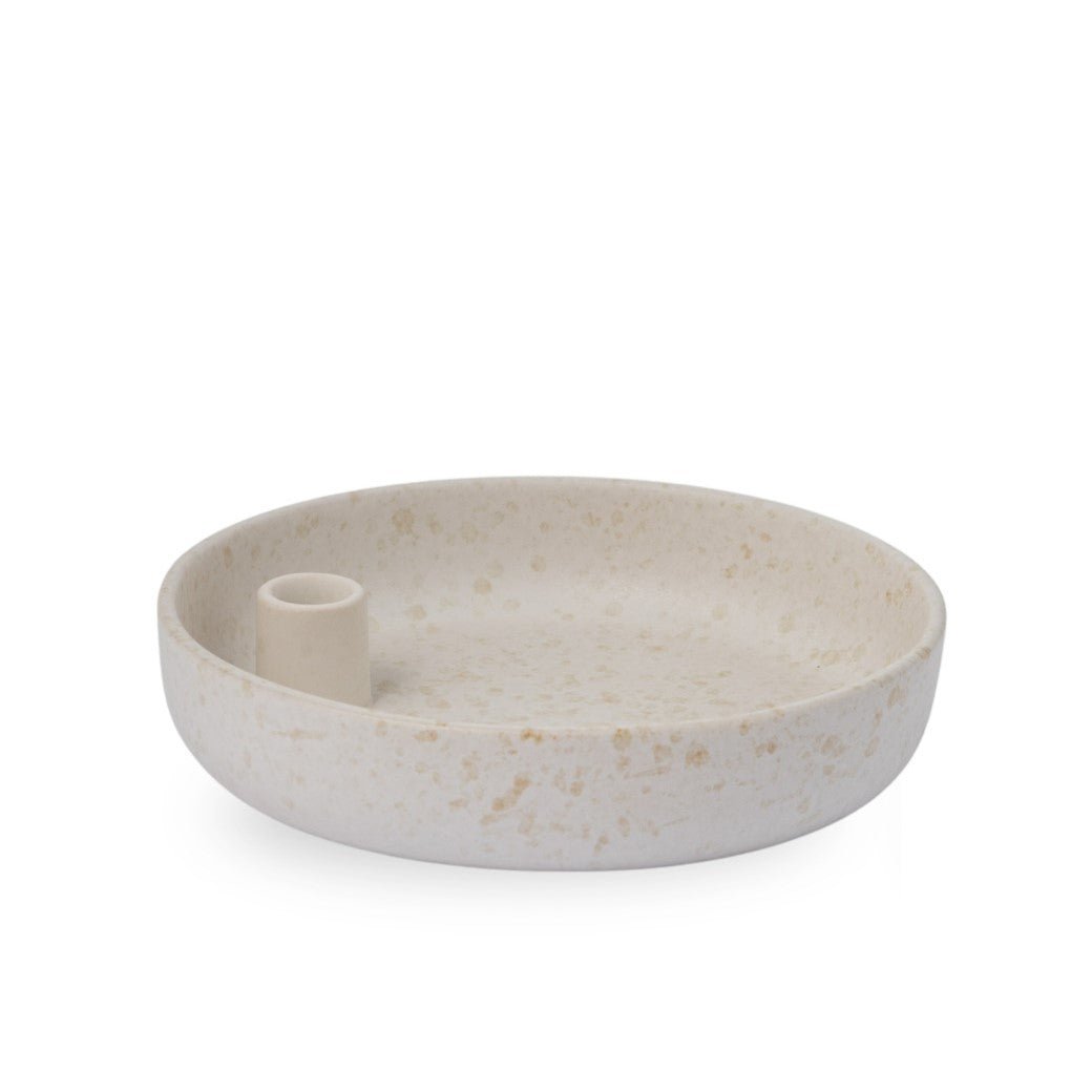 Storefactory Kerzenhalter LIDATORP PORTUGAL creme natur | Ø 23x5cm - Sir Henrys
