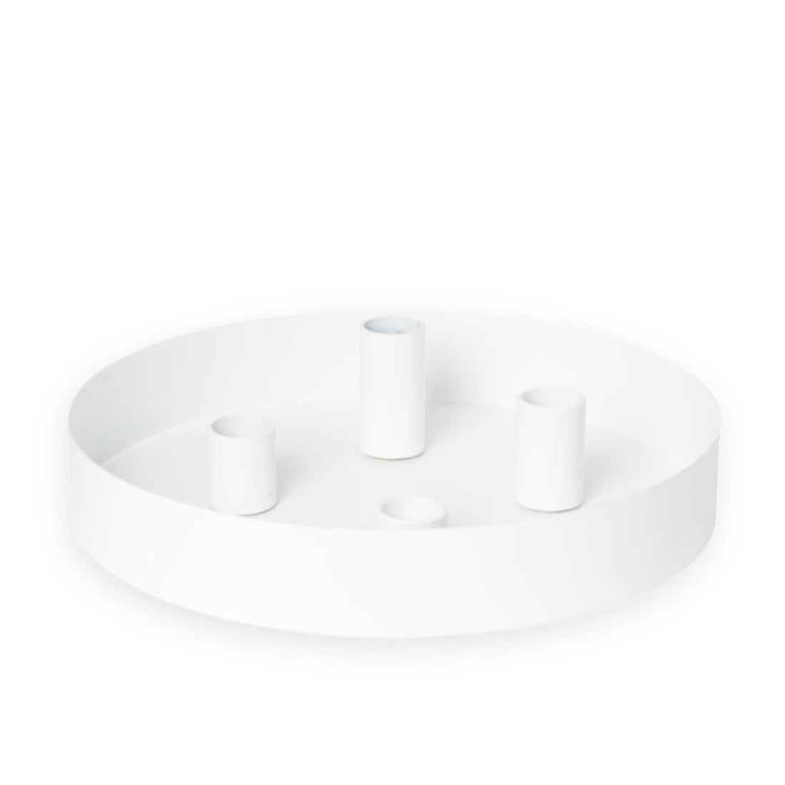 Storefactory Kerzenhalter SUND 4er weiß | Ø 24cm x 4 cm