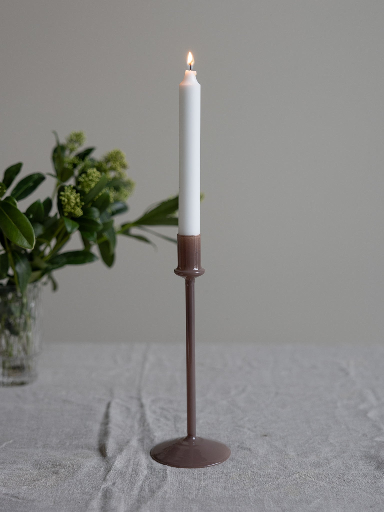 Storefactory Kerzenständer ERSTAD L braun | Ø9x25cm - Sir Henrys