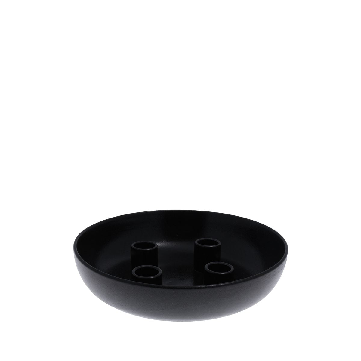 Storefactory Kerzenständer GRANHOLMEN 4er schwarz | Ø 21x5 cm - Sir Henrys
