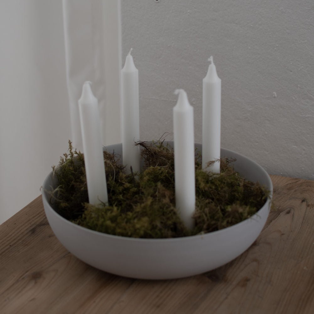 Storefactory Kerzenständer GRANHOLMEN XXL 4er hellgrau | Ø29x8cm - Sir Henrys