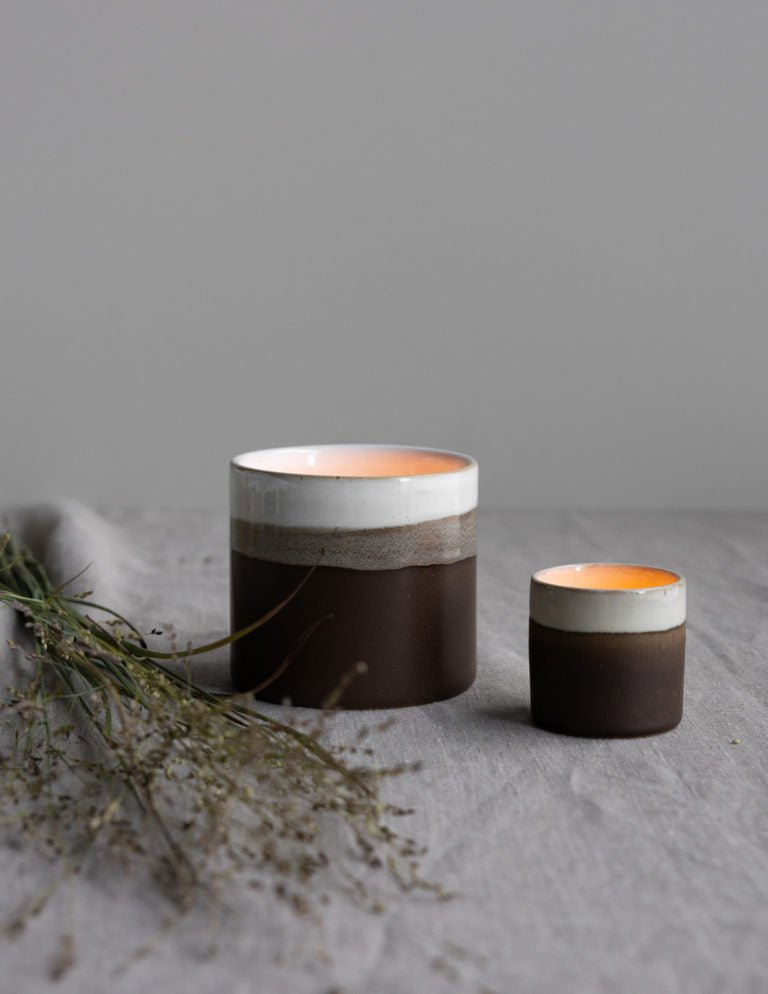 Storefactory Teelichhalter LJUNGARUM S braun glänzend | Ø 6x 6 cm - Sir Henrys