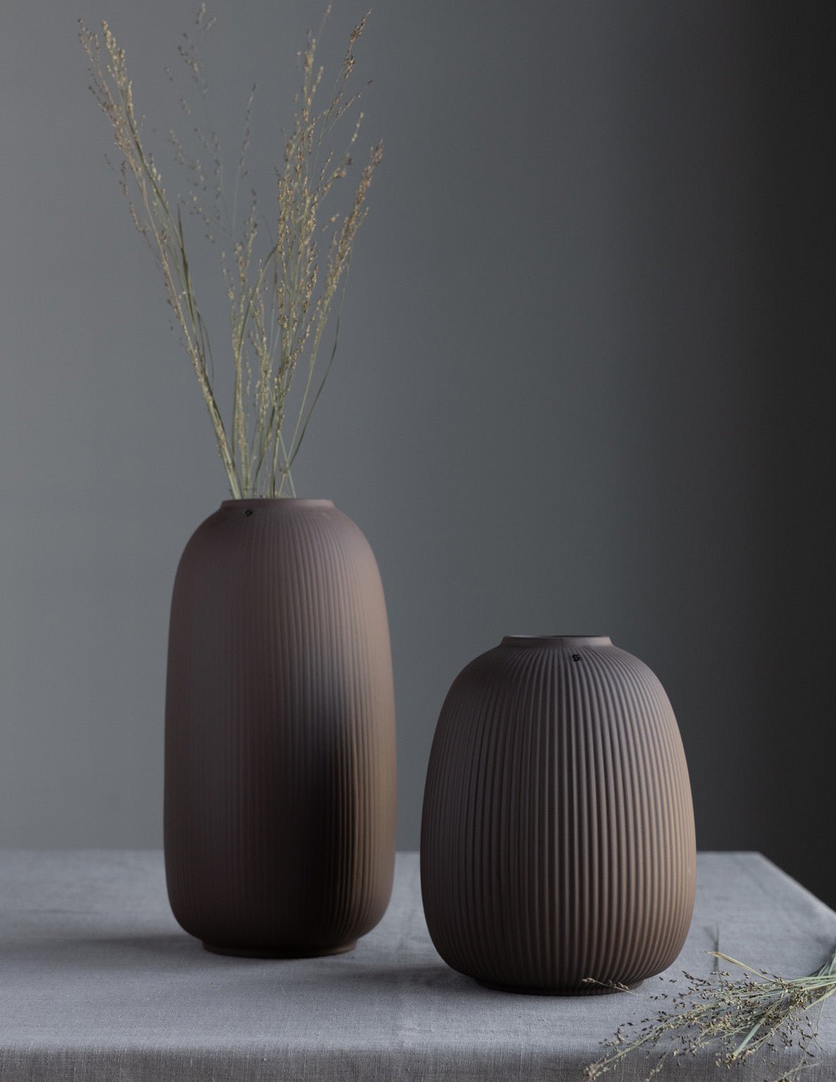 Storefactory Vase ÅBY XL braun | Ø17x35cm - Sir Henrys