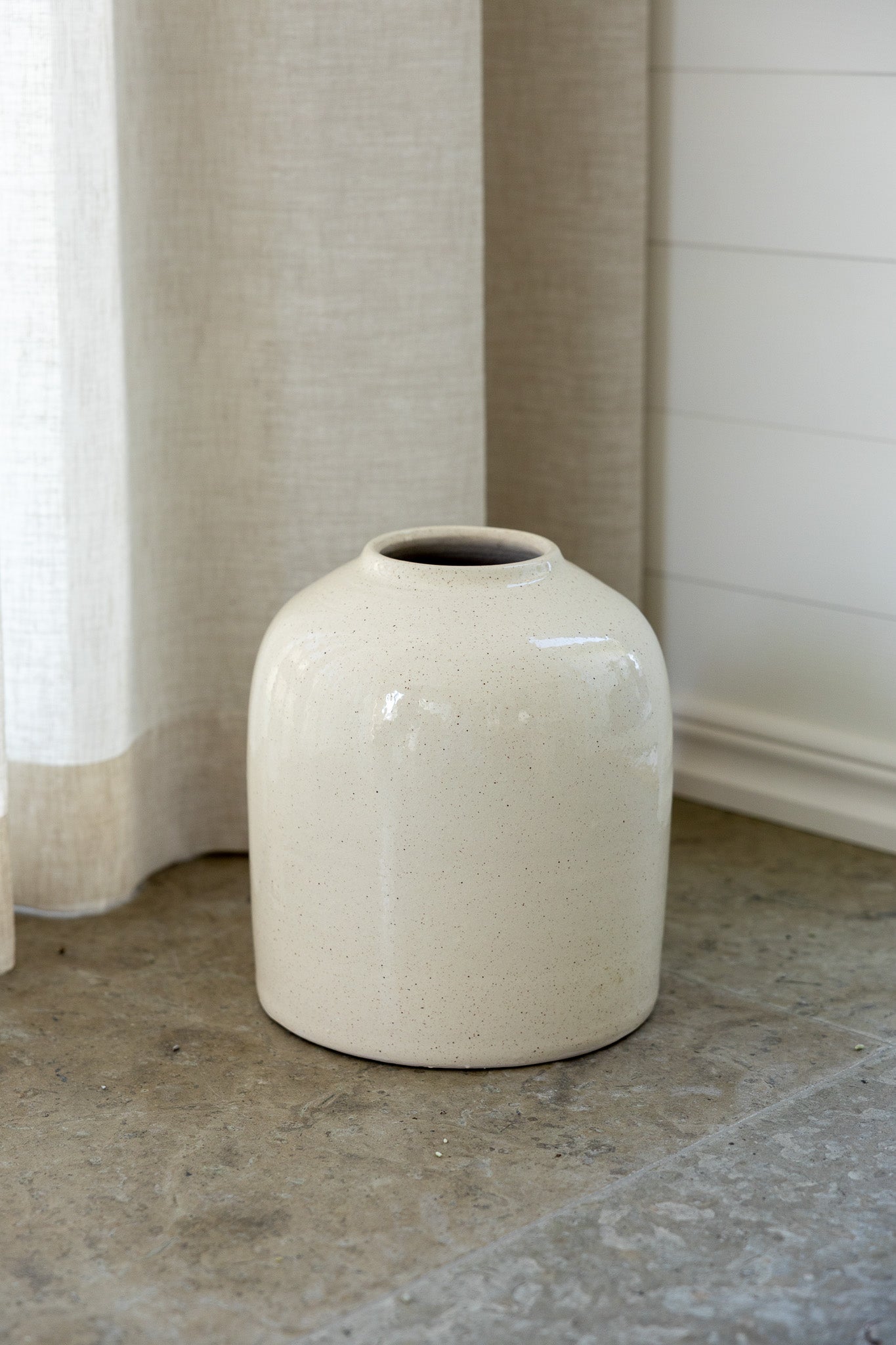 Storefactory Vase DOMSJÖ L natur weiß | Ø21x25cm - Sir Henrys