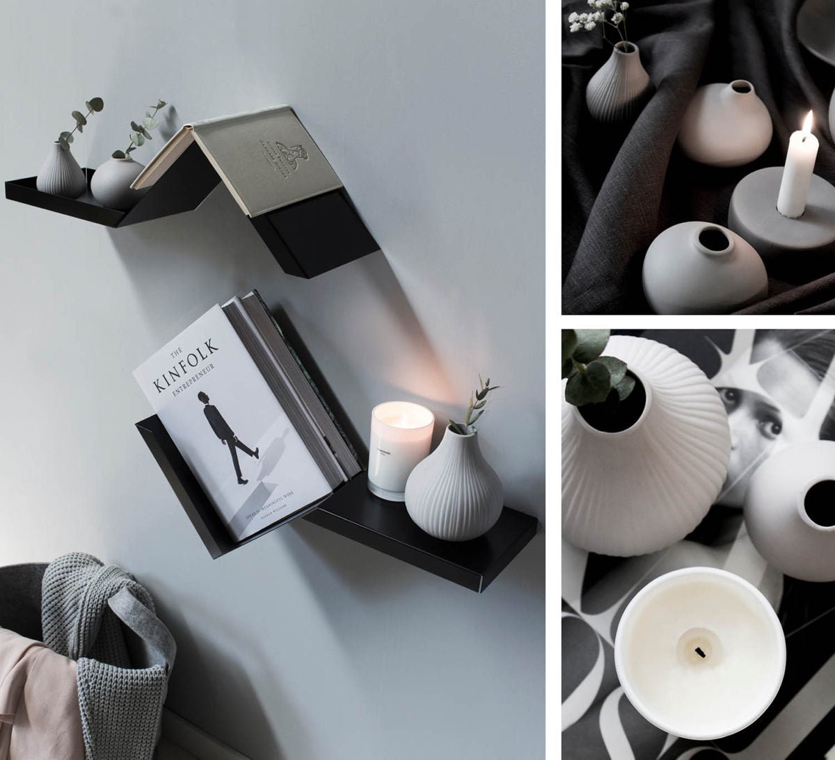 Storefactory Vase EKENAS S grey hellgrau | Ø 8x9 cm - Sir Henrys