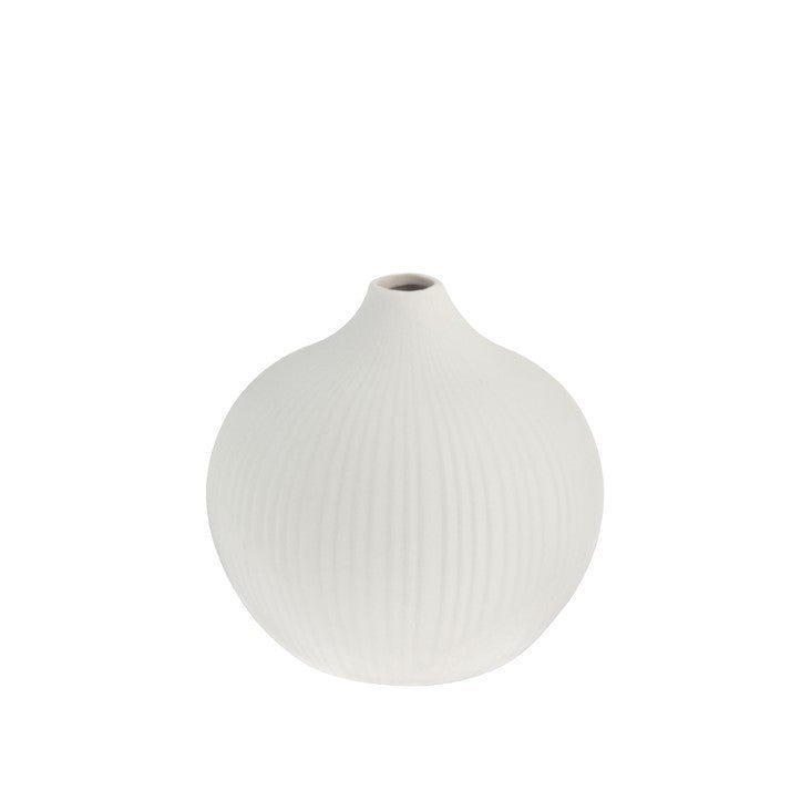 Storefactory Vase FRÖBACKEN M weiß | Ø13x13cm - Sir Henrys