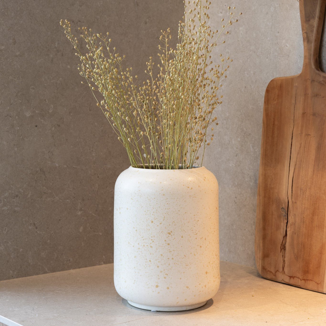 Storefactory Vase HAVSLUND L creme natur | Ø 18x23cm - Sir Henrys