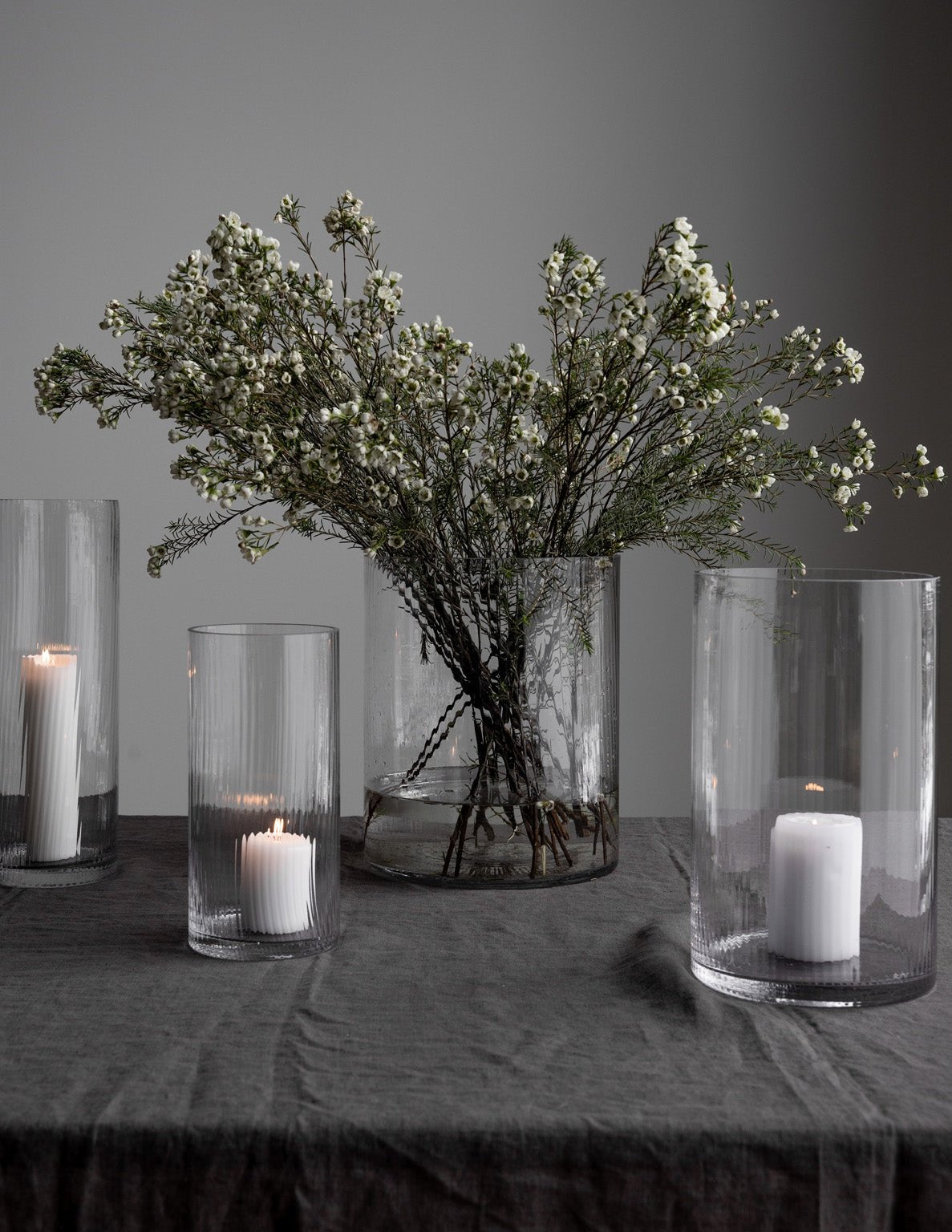 Storefactory Vase Laterne RAMSJÖ L Glas | Ø18x30cm - Sir Henrys