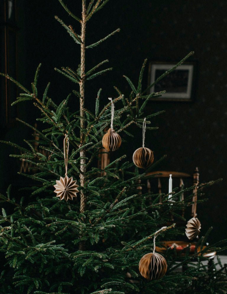 Storefactory Weihnachtsanhänger BOLMSÖ S Papier braun | Ø 8x8 cm - Sir Henrys