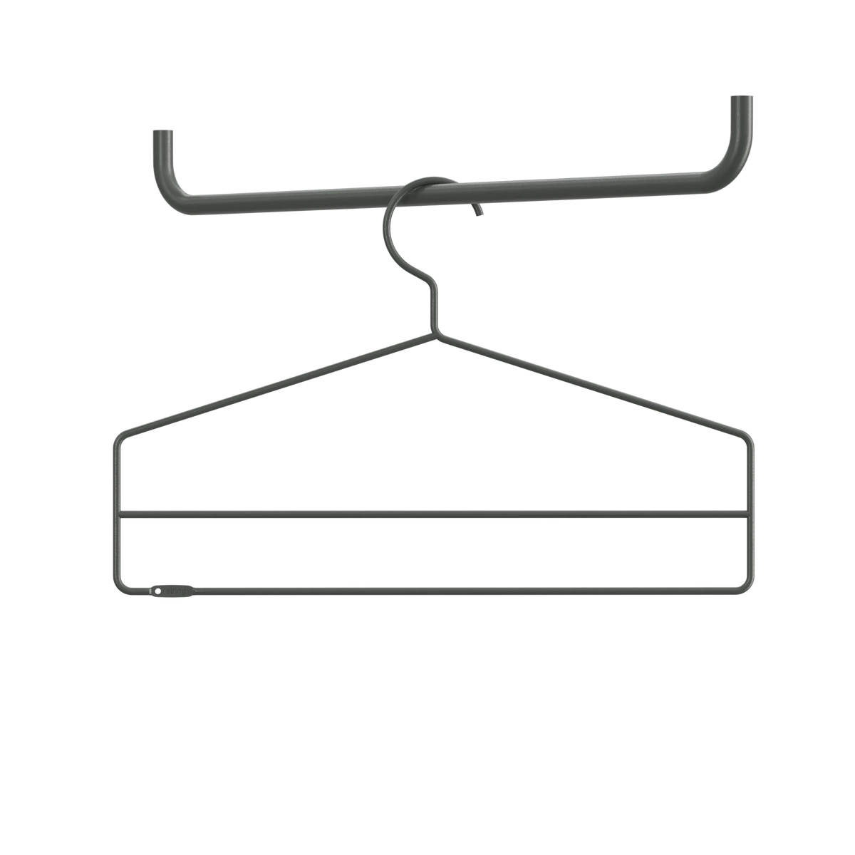 String Furniture KleiderHaken B41 x H26, Dunkelgrau, 4er Pack - Sir Henrys