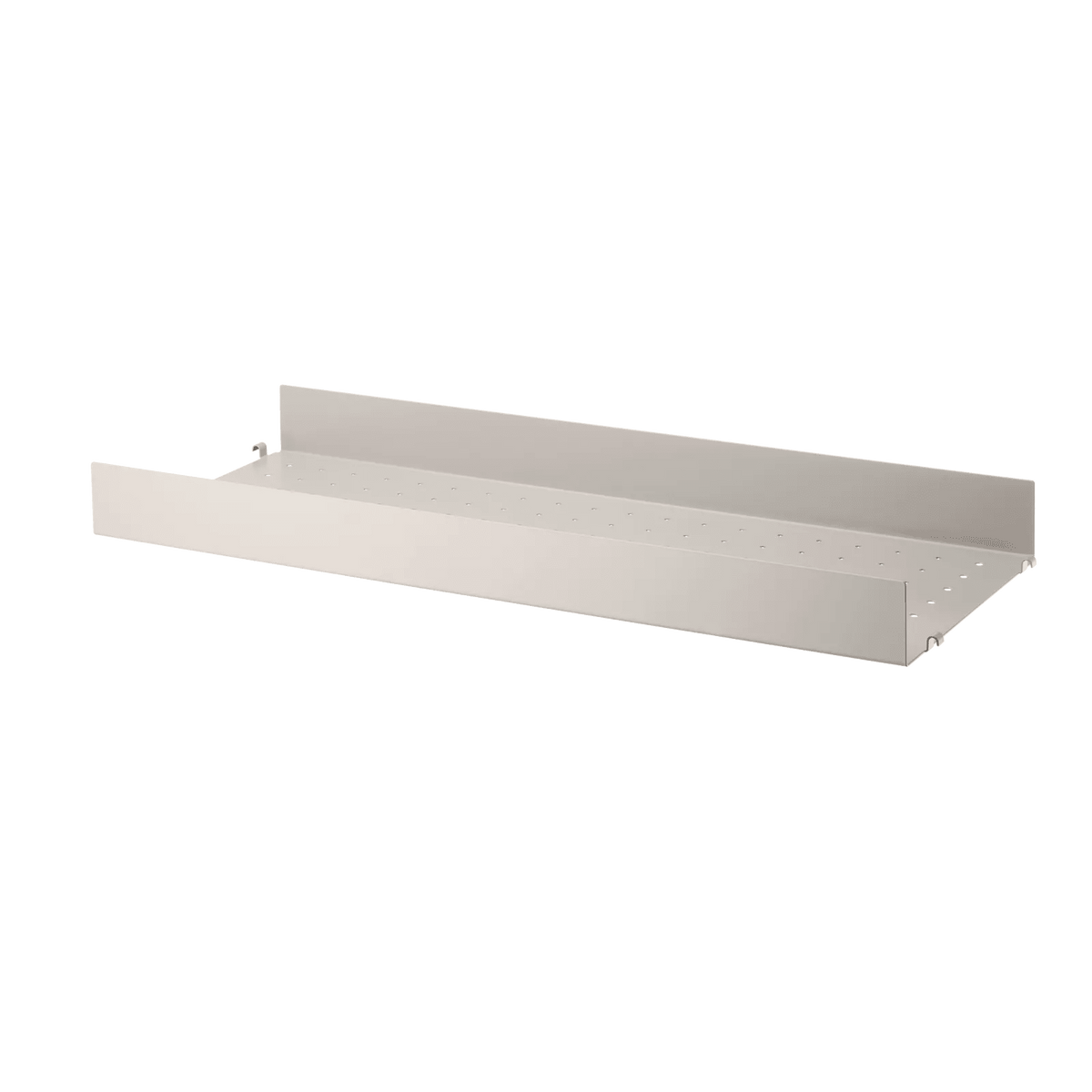 String Furniture Regalboden aus Metall hohe Kante B78 x T30, Beige - Sir Henrys