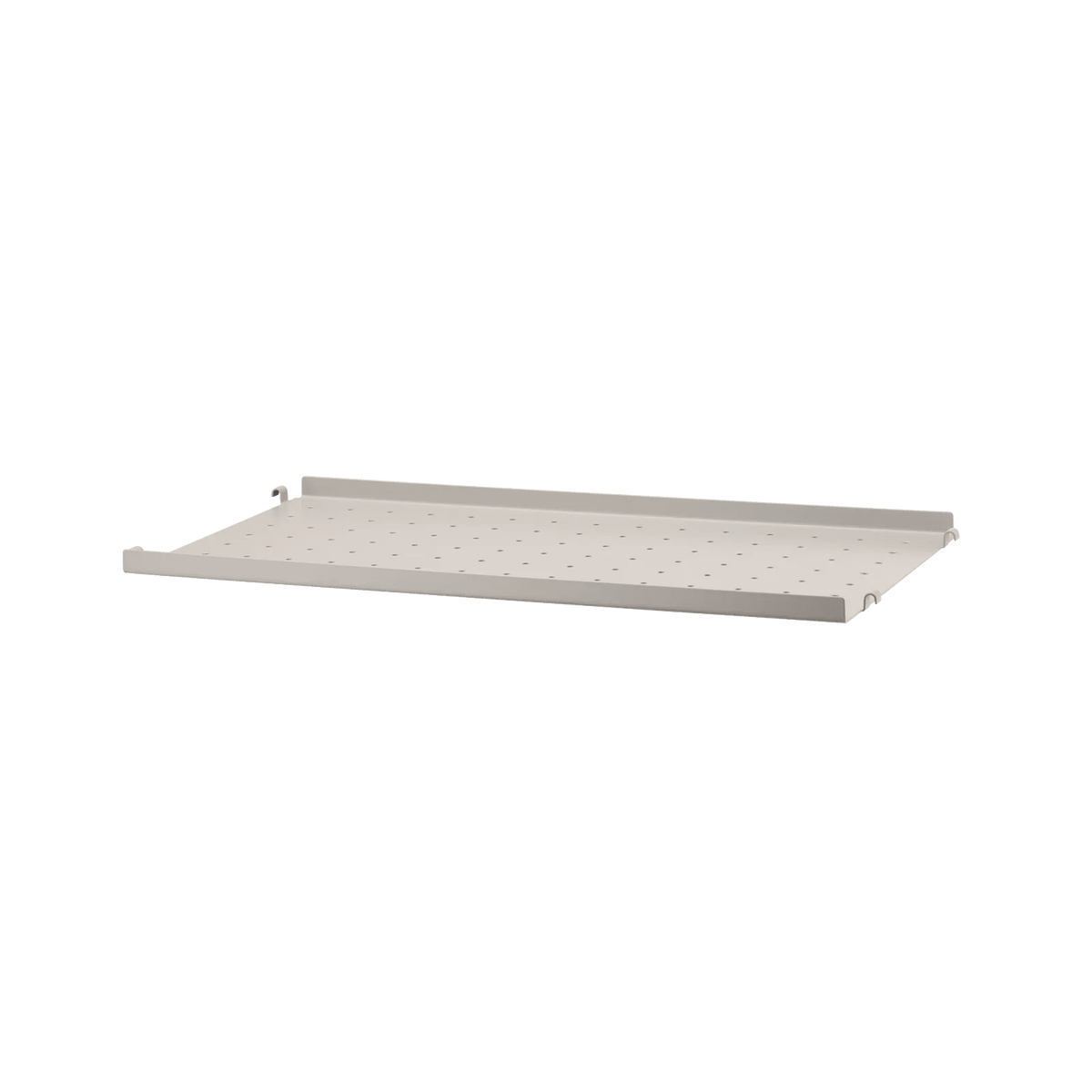 String Furniture Regalboden aus Metall niedrige Kante B58 x T30, Beige - Sir Henrys