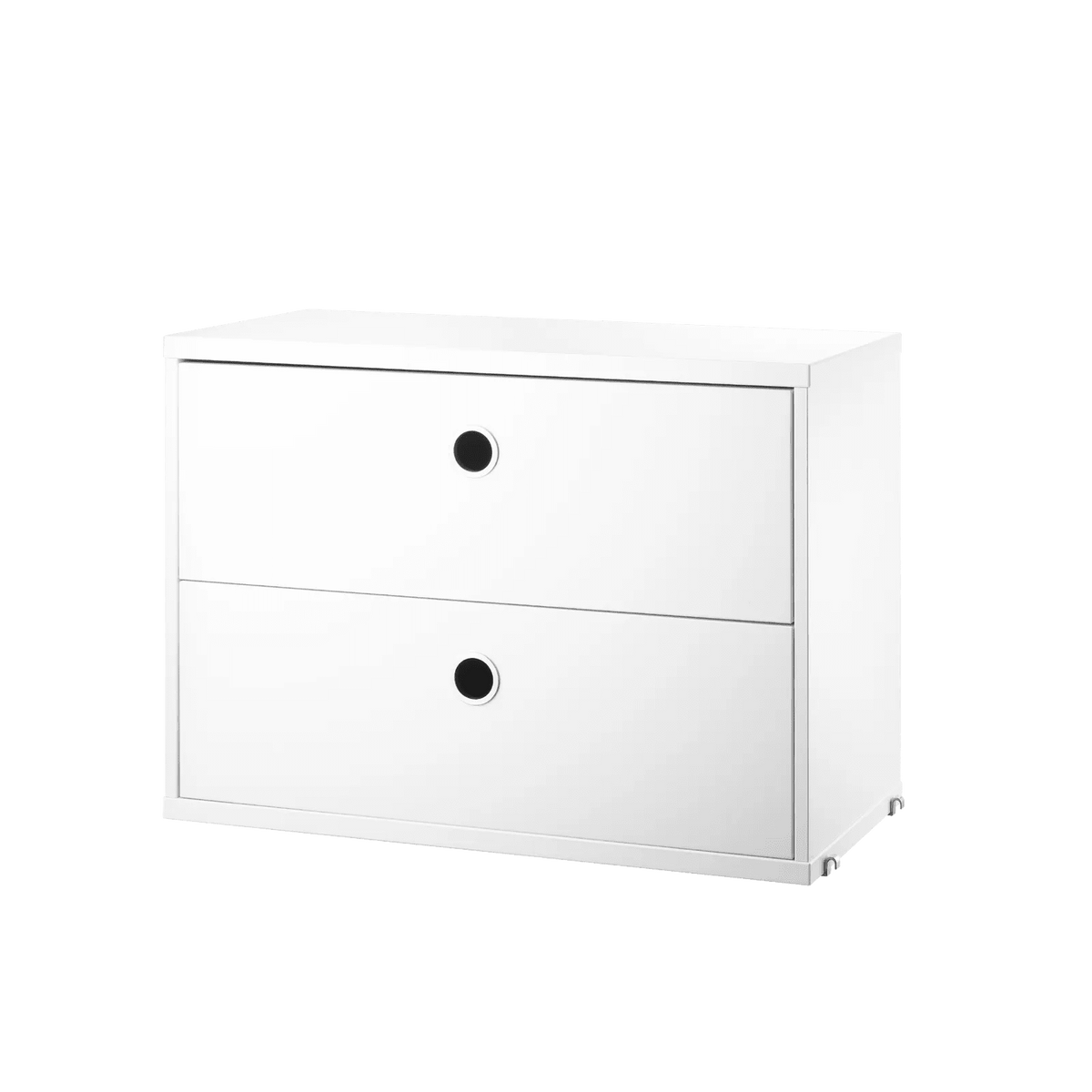 String Furniture Schubladenschrank B58 x T30 x H42, Weiß - Sir Henrys