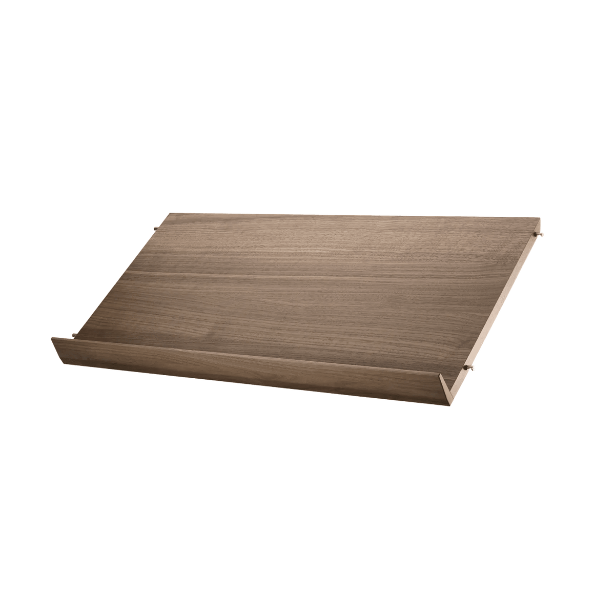 String Furniture Zeitschriftenablage Holz B78 x T30 x H15, Walnuß - Sir Henrys