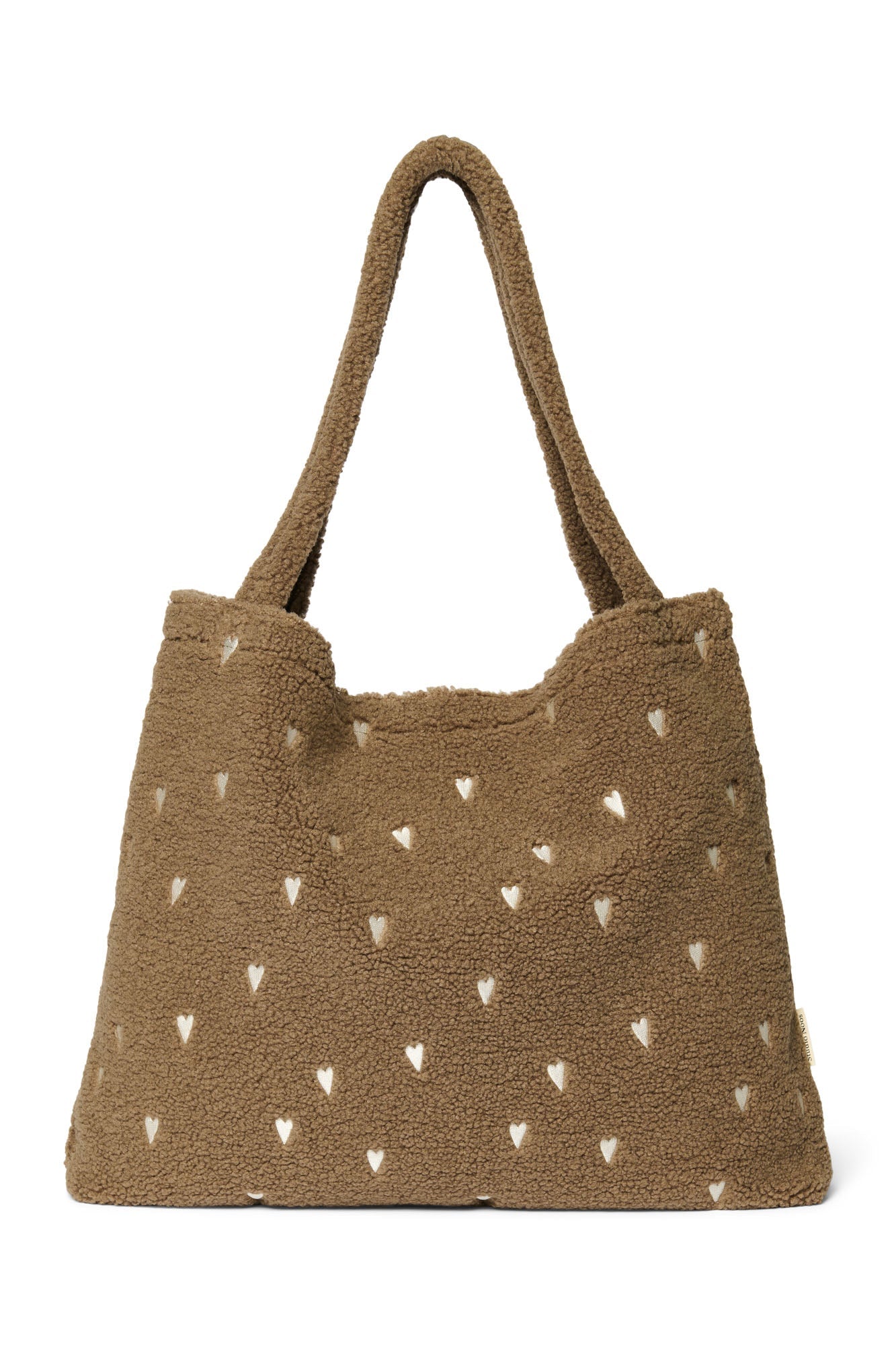Studio Noos Tasche TEDDY HEARTS MOM - BAG braun creme | 58x42cm - Sir Henrys