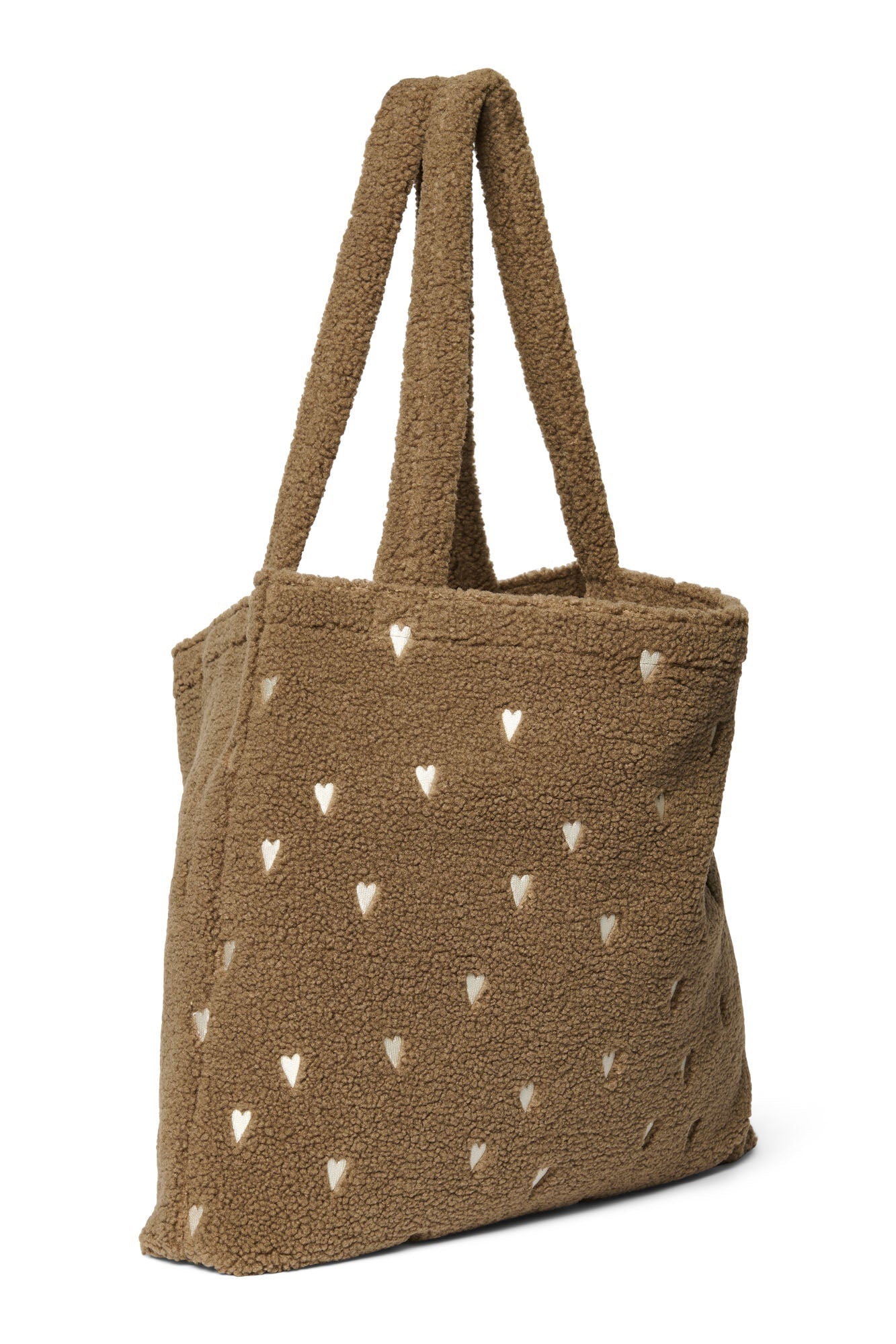 Studio Noos Tasche TEDDY HEARTS MOM - BAG braun creme | 58x42cm - Sir Henrys