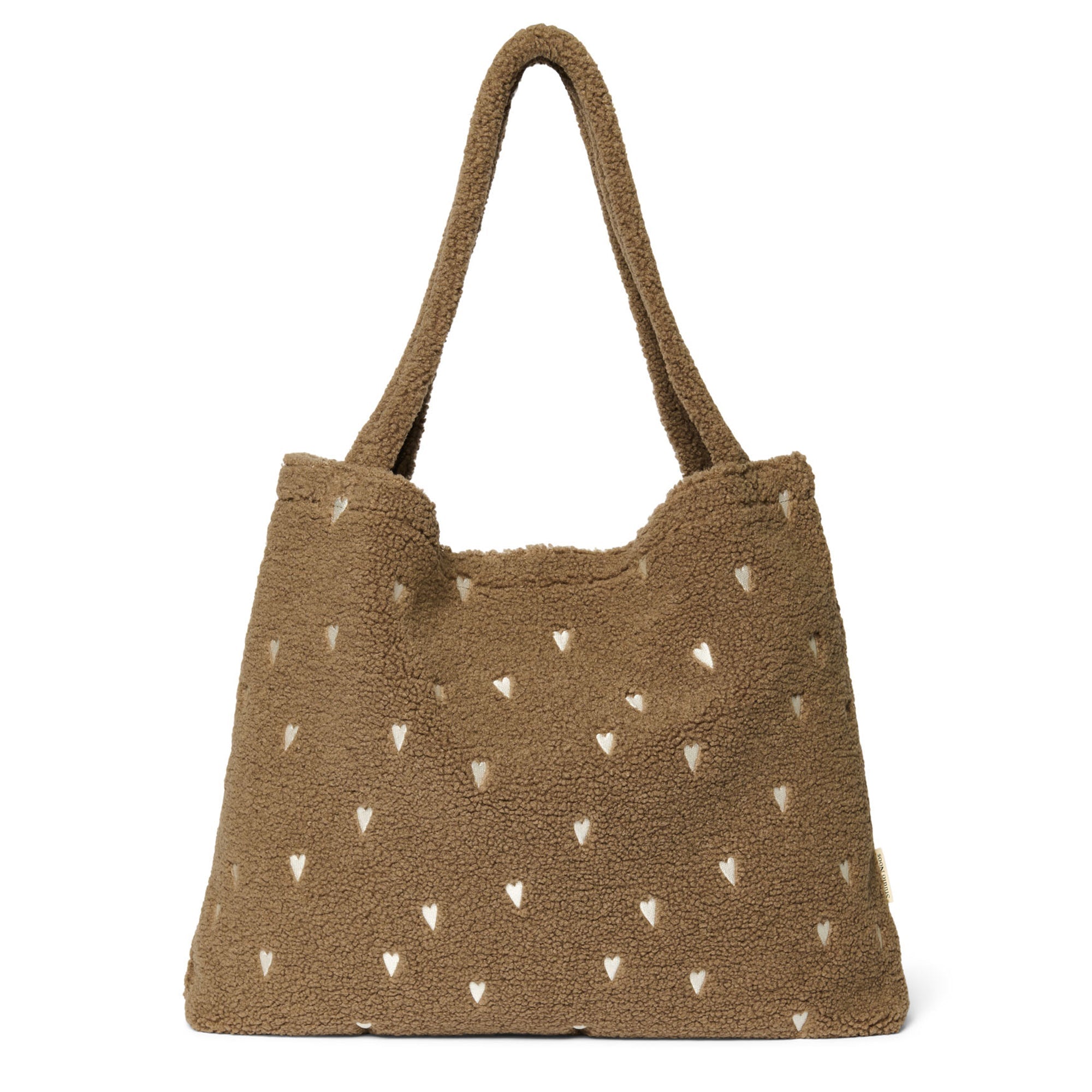 Studio Noos Tasche TEDDY HEARTS MOM-BAG braun creme | 58x42cm - Sir Henrys