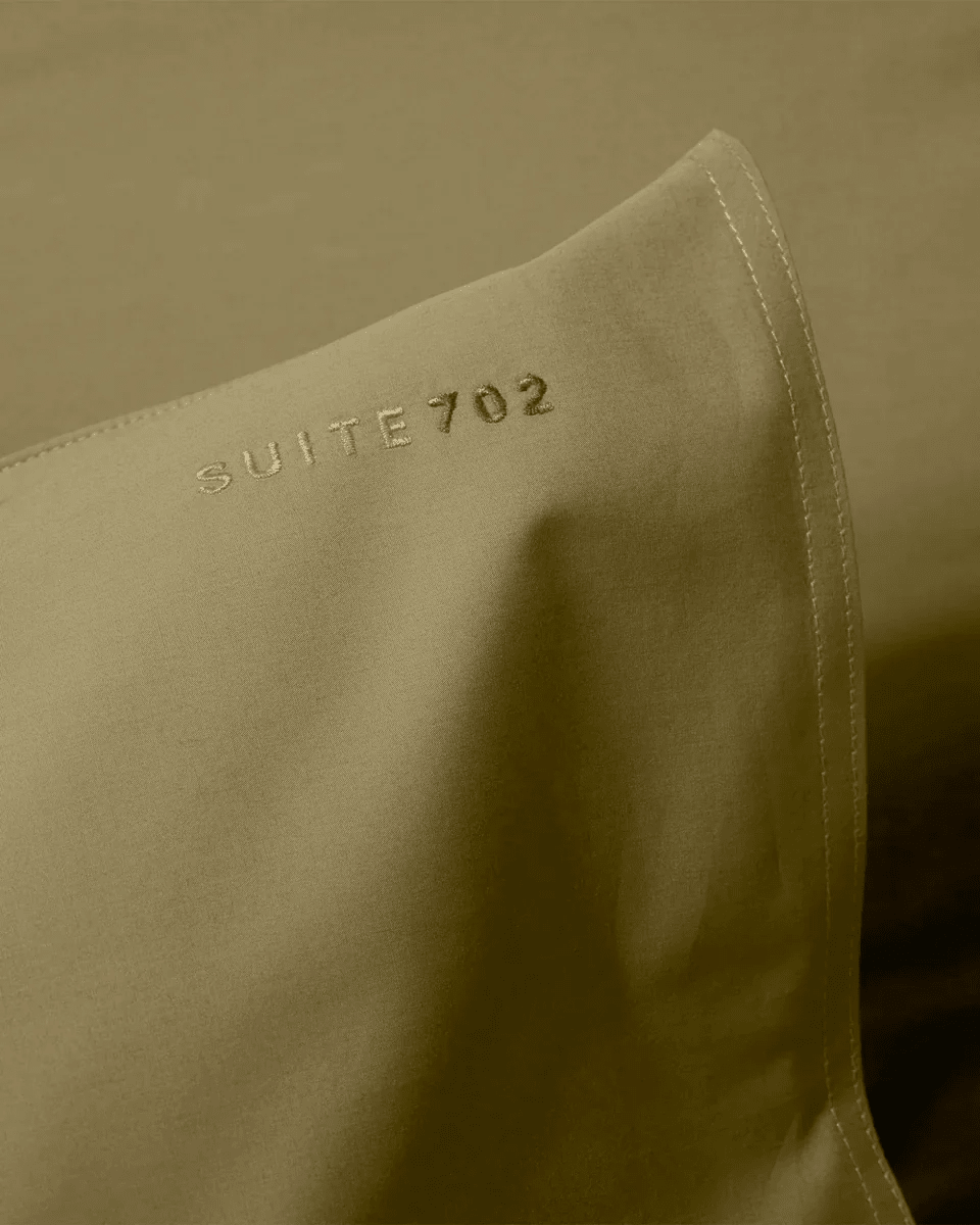Suite702 Kissenbezug OLIVE GREEN oliv Baumwolle | 80x80cm - Sir Henrys