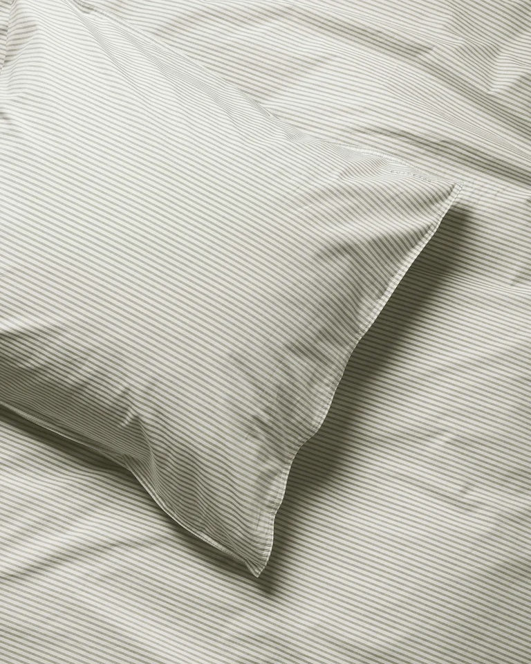 Suite702 Kissenbezug STRIPES olive ecru Baumwolle | 80x80cm - Sir Henrys