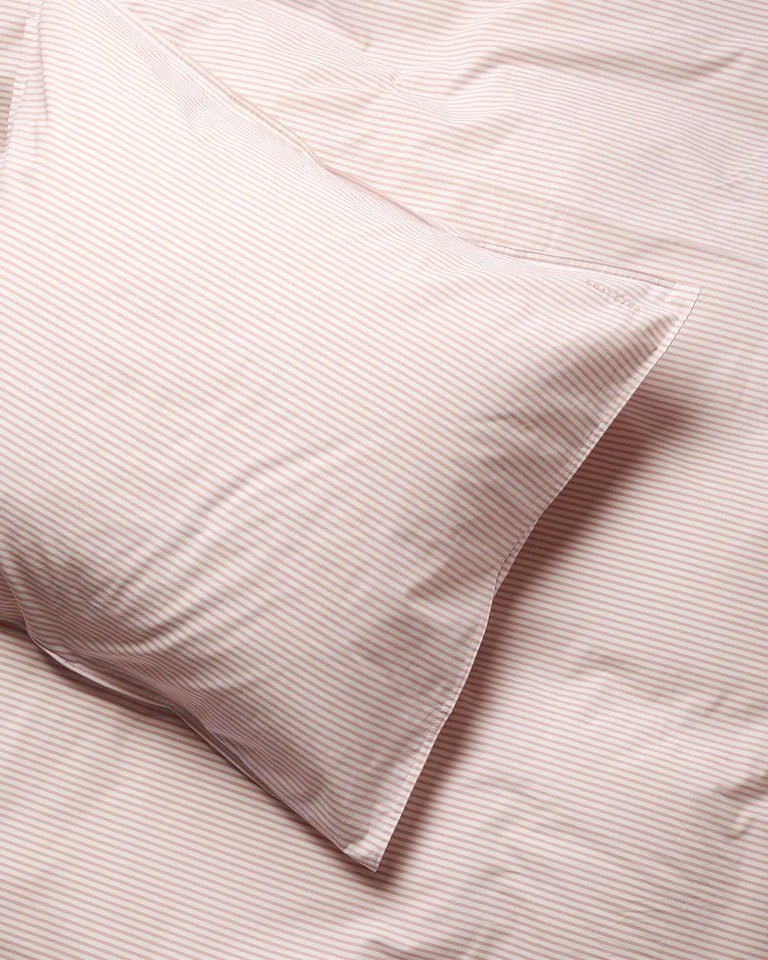 Suite702 Kissenbezug STRIPES peach ecru Baumwolle | 80x80cm - Sir Henrys