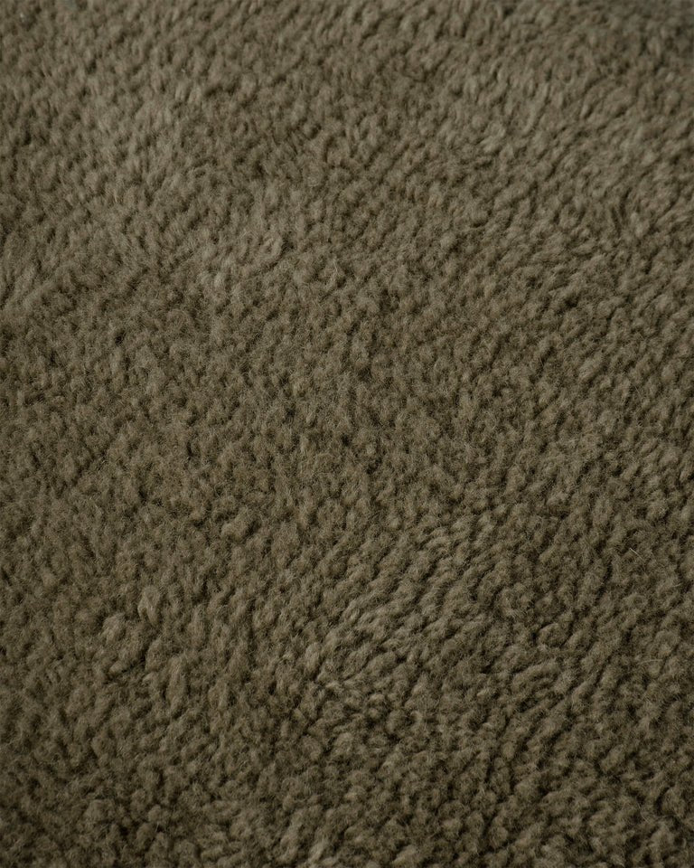 Suite702 Kissenhülle Really bigDot Furry DARK OLIVE grün | Ø80cm - Sir Henrys