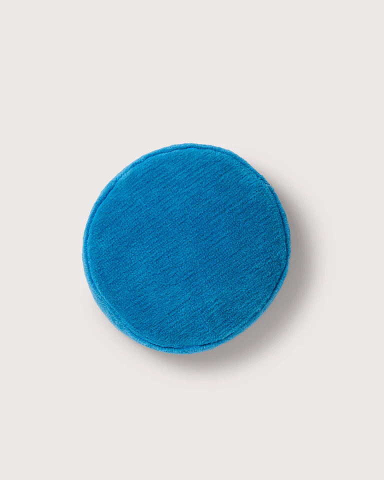 Suite702 Kissenbezug bigDot Furry BRILLIANT BLUE blau | Ø50cm