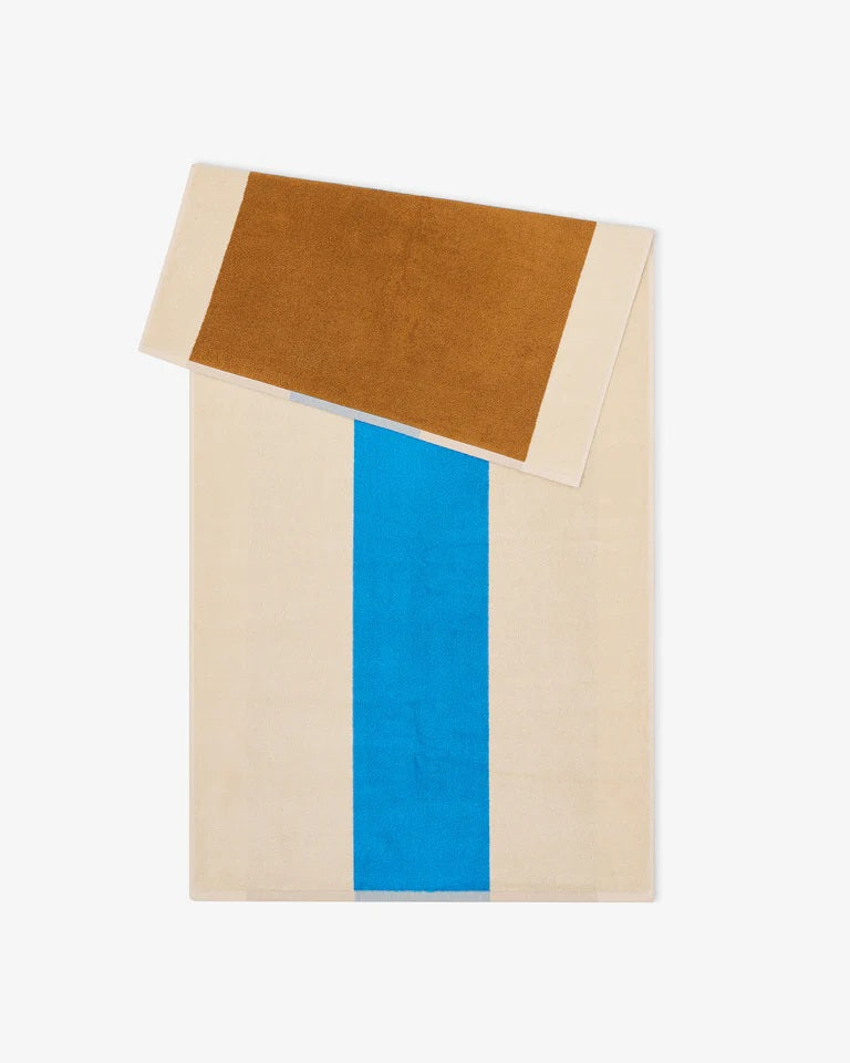 Suite702 Badetuch AQUA TOFFEE gestreift | 70x140cm