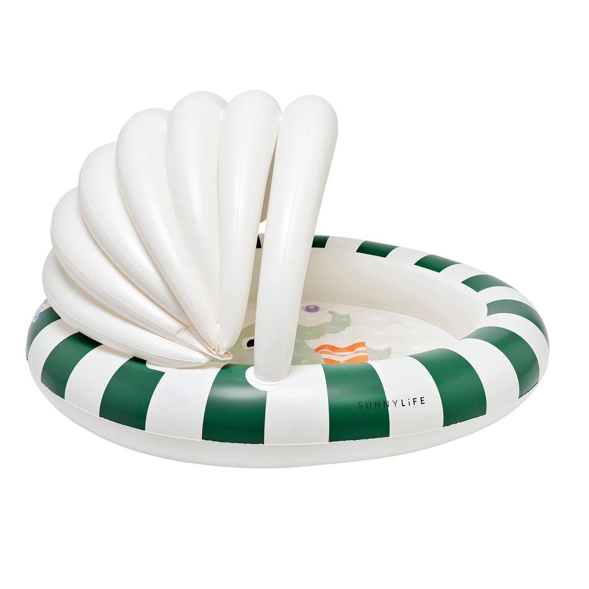 Sunnylife Pool ELI THE ELEPHANT grün creme gestreift | 120cm - Sir Henrys