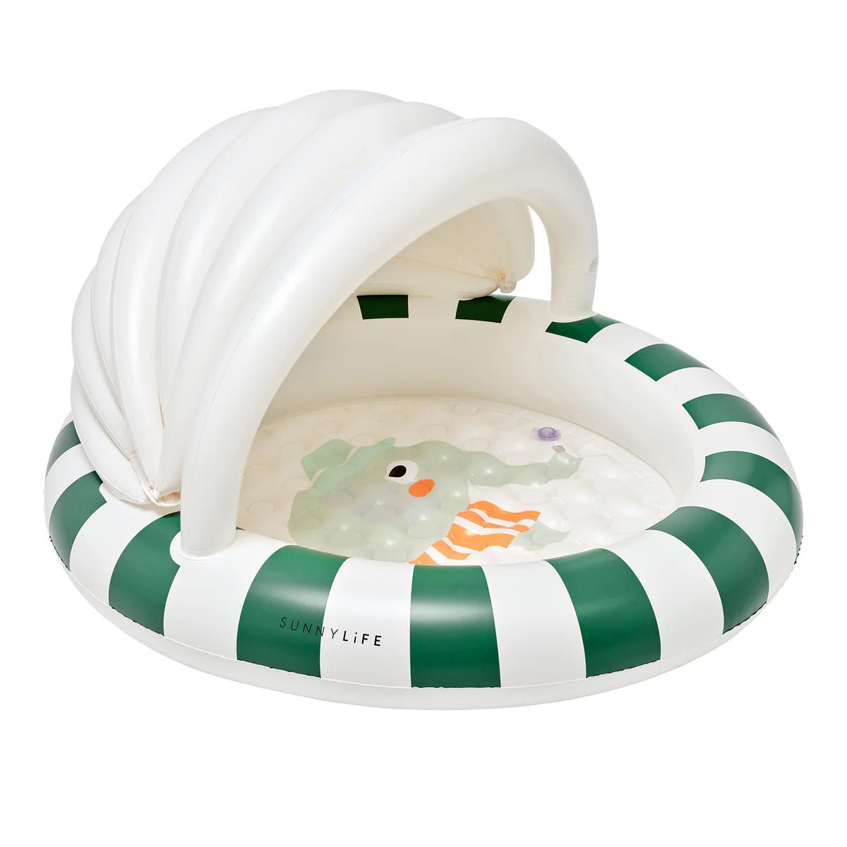Sunnylife Pool ELI THE ELEPHANT grün creme gestreift | 120cm - Sir Henrys