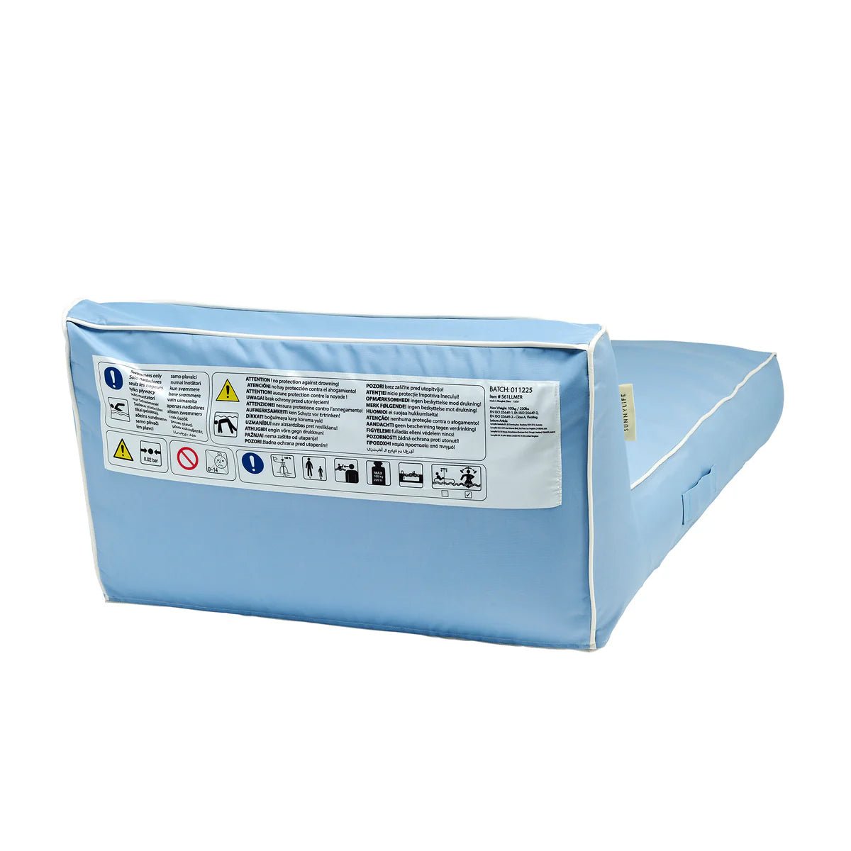 Sunnylife Pool & Outdoor Liege LUXE LA MER hellblau | 180x85x50cm - Sir Henrys