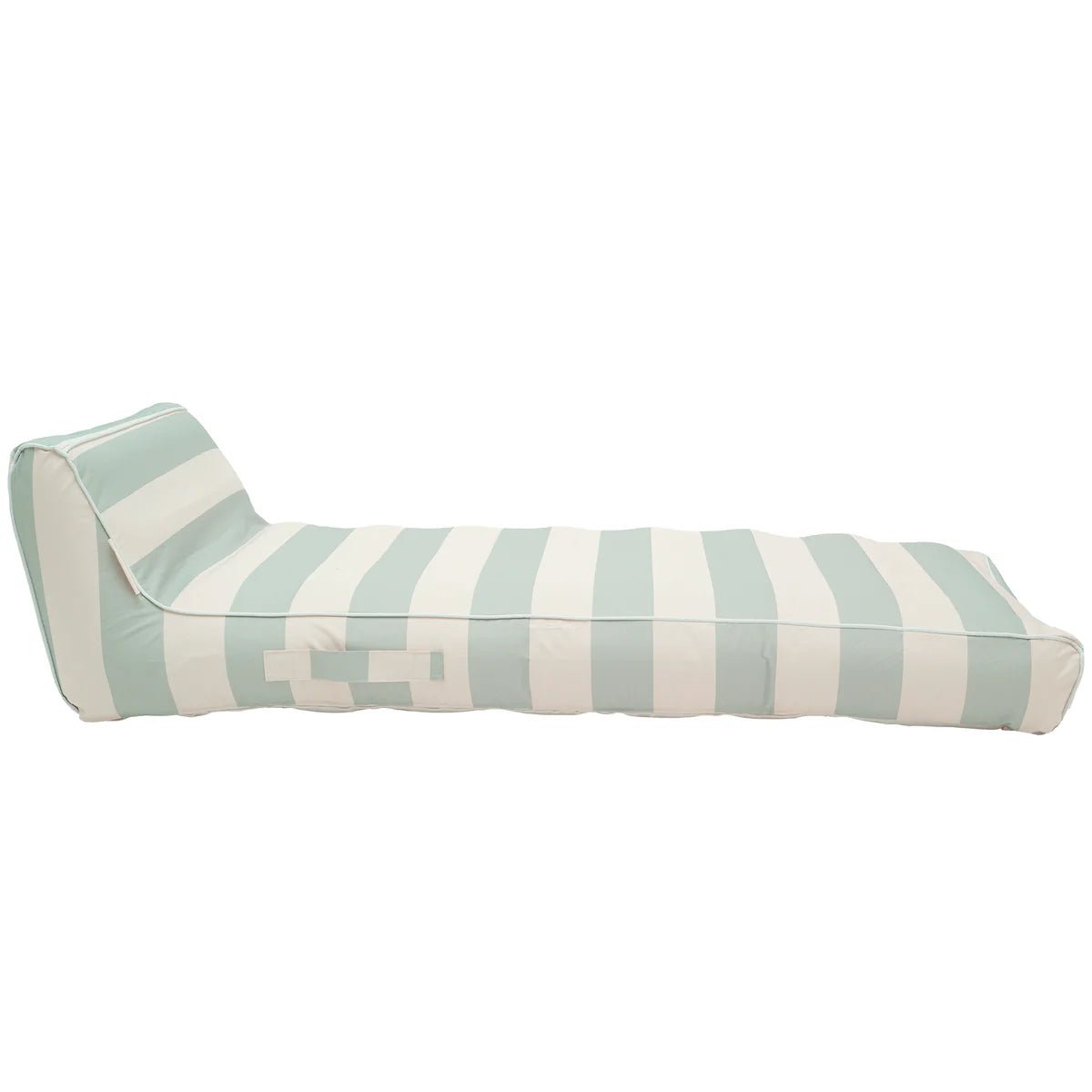 Sunnylife Pool & Outdoor Liege LUXE LAZY DAYS hellblau creme gestreift | 180x85x50cm - Sir Henrys