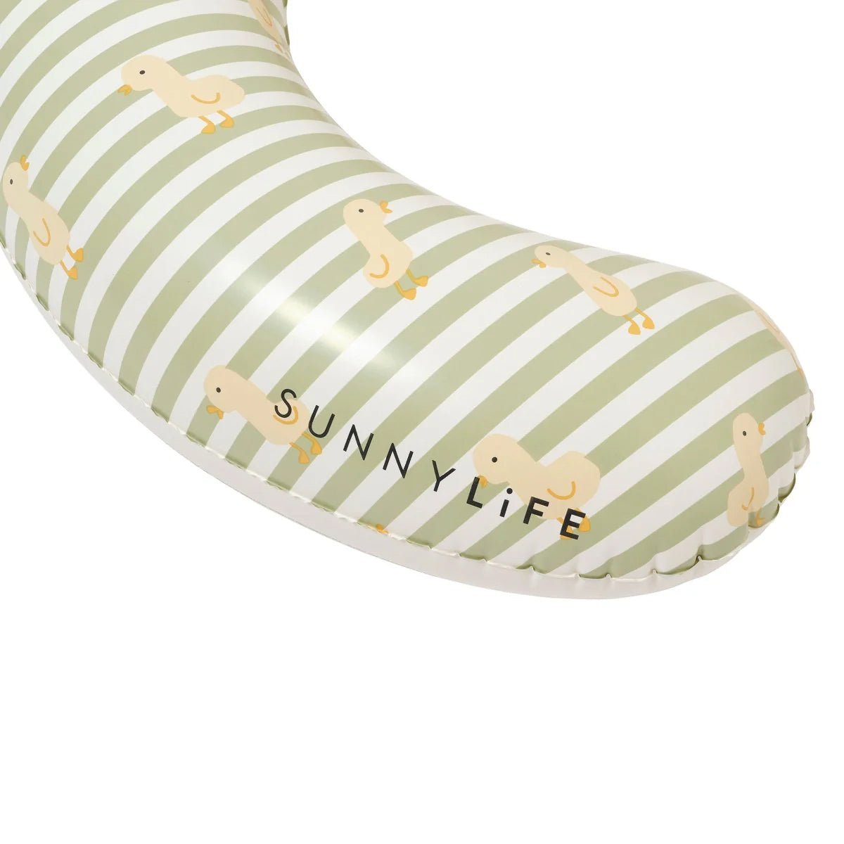 Sunnylife Schwimmring Baby FLOAT TOGETHER ENTE salbei gestreift | 110cm - Sir Henrys