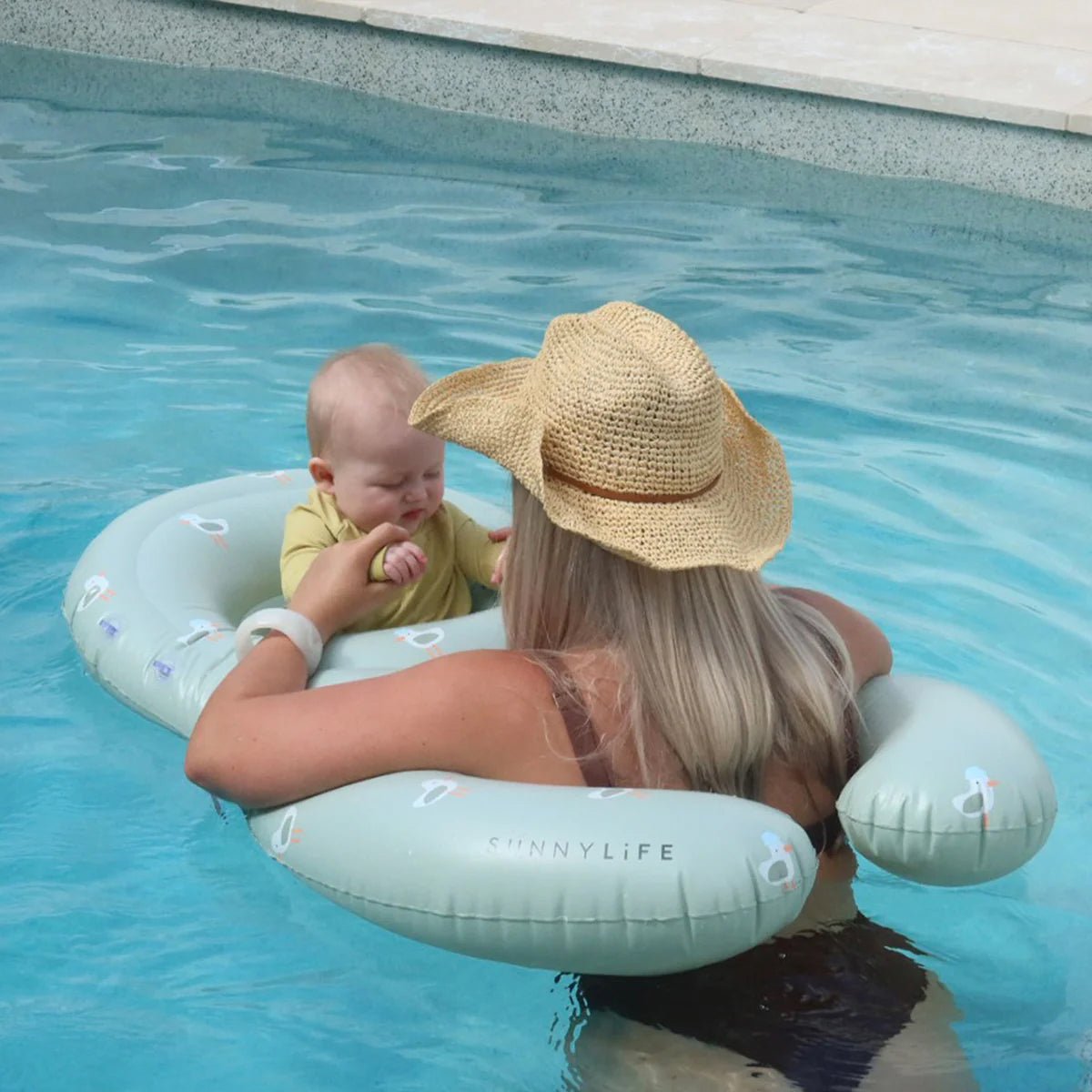 Sunnylife Schwimmring Baby FLOAT TOGETHER - SAMMY THE SEAGULL grün | 110cm - Sir Henrys