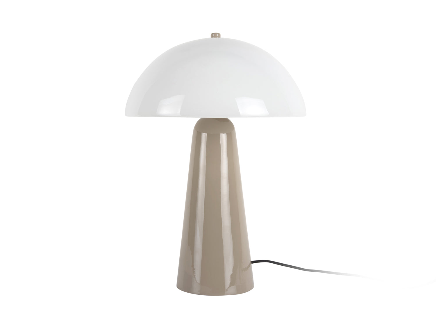 Leitmotiv Tischlampe VIDRIO CENTRO warm grey | Ø42x30cm